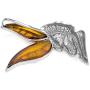 Ian and Valeri Co. Amber Sterling Silver 925 Fairy Pendant Slider