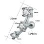 16g Sparkling Cubic Zirconia Stainless Steel Stud Earrings Tragus Helix Conch Cartilage Ear Piercing