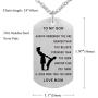 TTVOVO Dad Mom to My Son Daughter Inspirational Necklace Dog Tag Pendant Necklace Always Remember You Are Braver Than You Believe Military Motivational Encouragement Dogtags Jewelry Birthday Love Gift