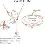 YANCHUN Stethoscope Necklace & Bracelet for Women Nurse Necklace Gift for Doctor Bracelet for Medical Student
