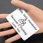 MAOFAED Biker Gift Ride Safe Keychain Ride Safe Handsome Because I Fucking Love You Motocycle Keychain Gift for Biker