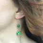 Soul Statement 4-Leaf Clover Shamrock Dangle Earrings for Women St Patrick Day Accessories Soul Statement 4-Leaf Clover Shamrock Dangle Earrings for Women St Patrick Day Accessories