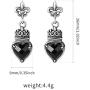 PIRATESHIP Spade Queen Drop Earrings for Girls Women 925 Sterling Silver Fashion Jewelry Allergy Free Birthday Gifts for Her Luxury Gift Package
