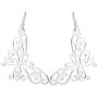 Hot Silver Sterling Silver Butterfly Dangle Earrings