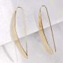 Humble Chic 14K Gold Plated Bar Dangle Earrings | Hypoallergenic Long Threader Drop Earrings for Women