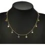 RUJFISH Choker Necklace with Star Chain Thin Heart Pendant for Birthday Friendship Jewelry, Gold RUJFISH Choker Necklace with Star Chain Thin Heart Pendant for Birthday Friendship Jewelry, Gold