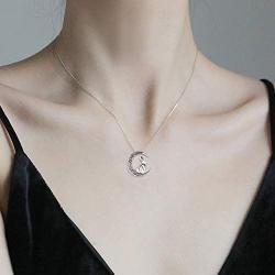 ONEFINITY Origami Rabbit/Horse/Wolf Necklace Sterling Silver Celtic Knot Moon Pendant Necklace Anniversary Birthday Gifts for Women Wife Girlfriend