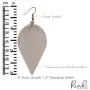Bohemian Lightweight Genuine Real Leather Geometric Drop Statement Earrings - Petal Leaf Feather, Teardrop Dangles Bohemian Lightweight Genuine Real Leather Geometric Drop Statement Earrings - Petal Leaf Feather, Teardrop Dangles