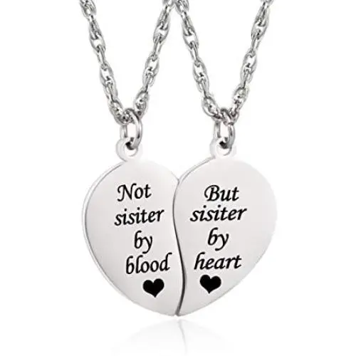 Bestie necklace for 2 Best Friends Forever Necklace BFF Necklace Broken Heart Necklace Couples Jewelry Bestie necklace for 2 Best Friends Forever Necklace BFF Necklace Broken Heart Necklace Couples Jewelry