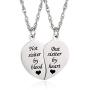 Bestie necklace for 2 Best Friends Forever Necklace BFF Necklace Broken Heart Necklace Couples Jewelry