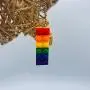 Mall of Style Rainbow Gay Pride Necklace Earrings Bracelet for Men & Women - Unisex Rainbow Jewelry - Plastic Bricks LGBT - Lesbian Gay Bisexual Transgender Jewelry for Men and Women