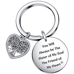 Sister Jewelry, Best Friend Keychain, Christmas Day Gift Wedding Birthday Gift