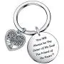 Sister Jewelry, Best Friend Keychain, Christmas Day Gift Wedding Birthday Gift
