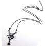 LOTIITEL Gothic Jewelry Black Skull Spider Pendant Gothic Spider Necklaces for Women Teen Girls