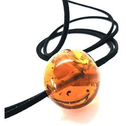 Old Natural Baltic Amber Pendant Light Shiny Cognac Colour 14g ±28 mm Size