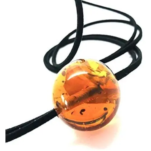 Old Natural Baltic Amber Pendant Light Shiny Cognac Colour 14g ±28 mm Size