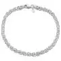Amberta 925 Sterling Silver 3.5 mm Ball Bead and Bar Chain Bracelet Size 7'' 7.5'' 8'' in