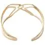 SENFAI Women Character Wide Hollow Cuff Bangles Statement Jewelry Punk Copper Opening Bangle Bracelets