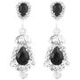 Rosemarie Collections Womens Statement Crystal Rhinestone Teardrop Chandelier Hypoallergenic Post Earrings