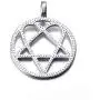 Elfasio Mens Womens Stainless Steel Pendant Necklace Heartagram Star Heart Him Chain Vintage jewelry Elfasio Mens Womens Stainless Steel Pendant Necklace Heartagram Star Heart Him Chain Vintage jewelry