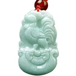 c1lint7785631 Boutique Jadeite Hisui Jade Grade A Gemstone Zodiac Made Horoscope Animal Sign Necklace Pendant Amulet