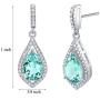 Peora College Graduation Gift for Her, Sterling Silver Earrings, Simulated Paraiba Tourmaline Tear Drops for Women, Daughter
