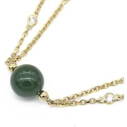Stellia Coveted Jade Necklace Gold Plated Chain