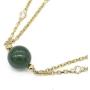 Stellia Coveted Jade Necklace Gold Plated Chain