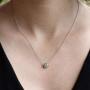 Mothers Day Gifts IGI Certified Lab Grown Diamond Necklace 14K White Gold 1/4-1/2 carat Lab Created Diamond Bezel For Women (1/4-1/2 CTTW, HI Color, I1 Clarity Diamond Gifts for Mom)