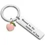 KUIYAI Peach Keychain Blessed Be The Mystery of Love Movie Comics Gift Inspiration Keychain KUIYAI Peach Keychain Blessed Be The Mystery of Love Movie Comics Gift Inspiration Keychain