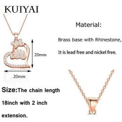 KUIYAI Muslim Islam Allah Pendant Necklace Muslim Jewelry Heart Charm Necklace Religious Gift Eid Gift