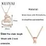 KUIYAI Muslim Islam Allah Pendant Necklace Muslim Jewelry Heart Charm Necklace Religious Gift Eid Gift