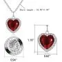Almusen Love Heart Pendant Necklace for Women Cubic Zirconia Jewelry for Women Valentines Day Jewelry Gifts Womens Party/Anniversary/Birthday Gifts