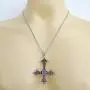 St peter inverted Upside down Gothic Jewelry Cross Silver Pewter Pendant Necklace Charm Amulet w chain St peter inverted Upside down Gothic Jewelry Cross Silver Pewter Pendant Necklace Charm Amulet w chain