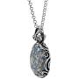 PZ Paz Creations .925 Sterling Silver Roman Glass Pendant Necklace