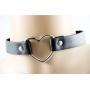 Vintage Gothic Collar Punk Goth Emo Heart Leather Choker Necklace for Girls Women