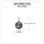 ONEFINITY Cat Dog Urn Necklace for Ashes Sterling Silver Animal Keepsake Pet Memorial Pendant Jewelry Gift for Women Men (2.pet urn Necklace)