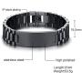VNOX Engraving Quote Bible Verse Prayer Adjustable Stainless Steel Motivational Inspirational Encouragement ID Bracelets for Men Boys