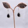 CZ Teardrop Earrings for Wedding - Sterling Silver Cubic Zirconia Crystal Rhinestone Drop Earrings Womens Bridal Jewelry for Bride Bridesmaids Mother of Bride Gift Party Prom Pageant Earring for Girls