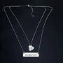 G-Ahora Mother and Daughter Bar Necklace Set of 2 3 with Matching Broken Heart Big Sis Mid Sis Lil Sis Mothers Day Jewelry Gift for Mom and Daughters