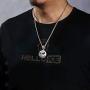 HELLOICE Iced Ghost Grimace Necklace Tongue Out Pendant with Free Chain Punk Hip Hop Necklace for Women Men Rapper