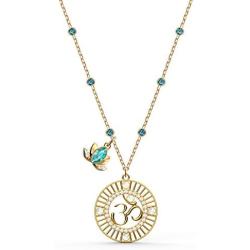 SWAROVSKI Womens Symbolic Jewelry Collection, Rose Gold Finish, Green Crystals, Clear Crystals