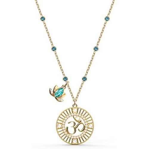 SWAROVSKI Womens Symbolic Jewelry Collection, Rose Gold Finish, Green Crystals, Clear Crystals