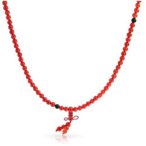 Brown Earth Gemstone Carnelian Red Mala Prayer Bead Long Necklace For Men For Women Stacking Wrap Stretch Bracelet