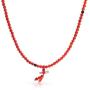 Brown Earth Gemstone Carnelian Red Mala Prayer Bead Long Necklace For Men For Women Stacking Wrap Stretch Bracelet