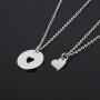 SEIRAA Mother Daughters Necklace Set Mom Daughter Heart Jewelry Gift for Mom