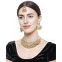 YouBella Jewellery Bollywood Ethnic Gold Plated Traditional Indian Necklace Combo Set with Earrings for Women