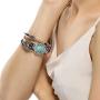 Leather Bracelets for Women Multilayer Bracelets for Women with Genuine Leather Layered Bracelets Boho/Bohemia Style Jewelry for Men and Woman