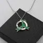 CENWA Organ Donors Green Ribbon Charm Necklace Organ Donor Gift Organ Donation Awareness Kidney Donor Thank You Gift
