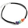 7 Chakra Gemstone Choker Energy Healing Crystal Necklace Handmade Multilayer Bracelet for Women Girls